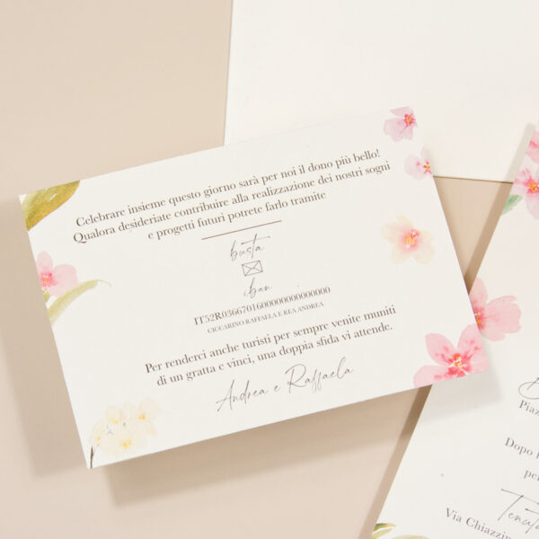 Partecipazione Matrimonio Orchidee - immagine 5