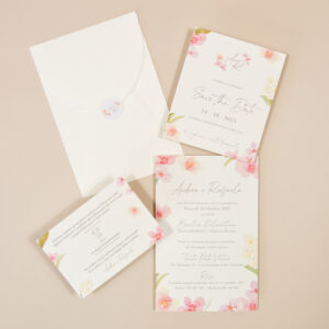 Partecipazione Matrimonio Orchidee