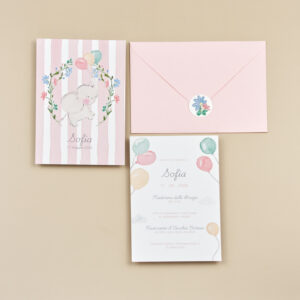 Invito Battesimo Dolce Elefantino