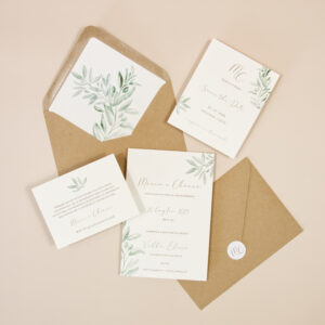 Partecipazione Matrimonio Rami d'Ulivo