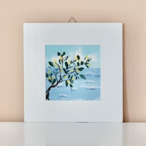 Quadretto Acquerello Ramo di Limoni